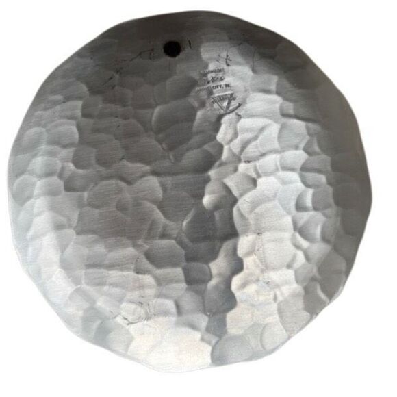 Natale Triangle Hammered Aluminum Four Seasons Plates 1980-1983 Set Of Four - Picture 10 of 10